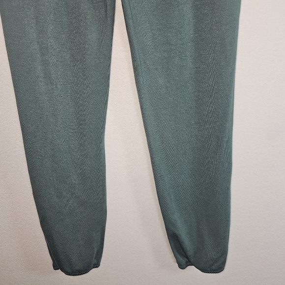 Beyond Yoga Weekend Sweatpants Sz S Teal Drawstring Comfort - Picture 5 of 12